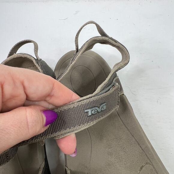 Teva Verra Open Toe Strappy Comfort Sport Sandals Gray Brown Womens 9 - Picture 5 of 8
